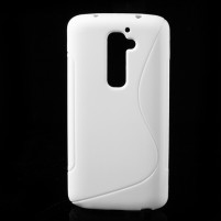 Силиконов гръб ТПУ S-Case за LG G2 D802 бял